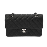 CHANEL シャネル マトラッセ クラシック スモールハンドバッグ 23cm ブラック A01113 レディース キャビアスキン ショルダーバッグ Aランク 中古 銀蔵