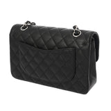 CHANEL シャネル マトラッセ クラシック スモールハンドバッグ 23cm ブラック A01113 レディース キャビアスキン ショルダーバッグ Aランク 中古 銀蔵