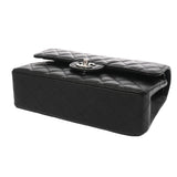 CHANEL シャネル マトラッセ クラシック スモールハンドバッグ 23cm ブラック A01113 レディース キャビアスキン ショルダーバッグ Aランク 中古 銀蔵