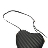 GUCCI グッチ インターロッキングG ハート型 ブラック 751628 レディース レザー ショルダーバッグ Aランク 中古 銀蔵