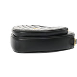 GUCCI グッチ インターロッキングG ハート型 ブラック 751628 レディース レザー ショルダーバッグ Aランク 中古 銀蔵