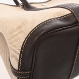 HERMES エルメス ガーデンパーティ TPM マロン □I刻印(2005年頃) レディース トワルアッシュ ブッフルスキッパー ハンドバッグ ABランク 中古 銀蔵