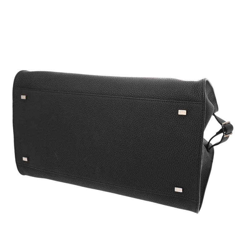 The Row ザ・ロウ マルゴー15 レザー バッグ シルバー金具 THE ROW（ザ ロウ） マルゴー15 ハンドバッグ ブラック レザー