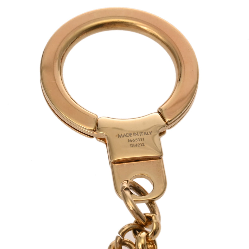 LOUIS VUITTON ルイヴィトン フルール ドゥ モノグラム バッグチャーム チェーン ゴールド M65111 ユニセックス GP キーホルダー ABランク 中古 銀蔵