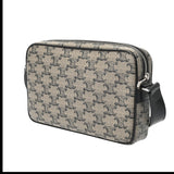 CELINE セリーヌ トリオンフ グレー 194502GED ユニセックス PVC レザー ショルダーバッグ Aランク 中古 銀蔵