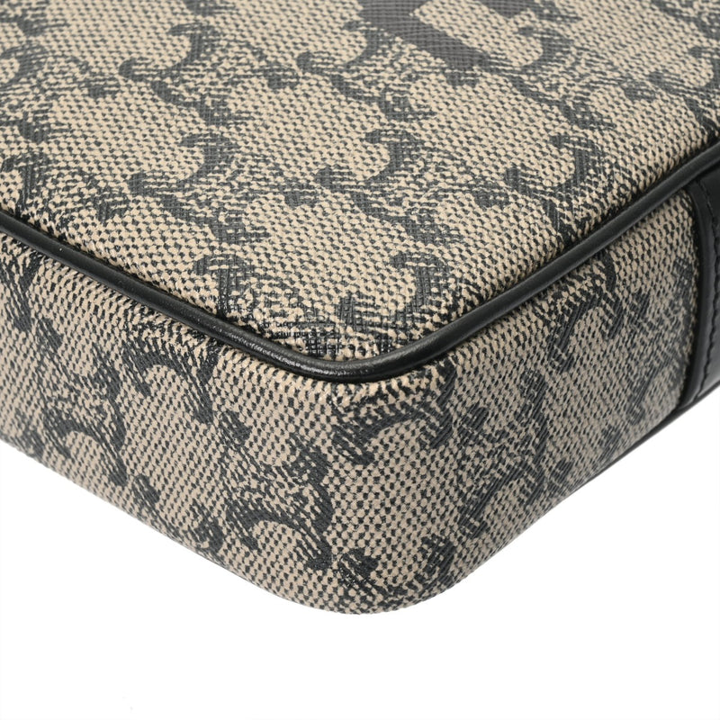 CELINE セリーヌ トリオンフ グレー 194502GED ユニセックス PVC レザー ショルダーバッグ Aランク 中古 銀蔵