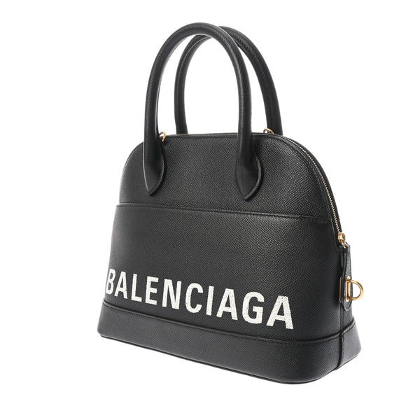 BALENCIAGA バレンシアガ ヴィル トップハンドル ブラック 518873 レディース カーフ 2WAYバッグ ABランク 中古 銀蔵