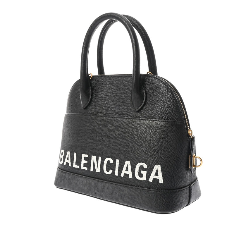 BALENCIAGA バレンシアガ ヴィル トップハンドル ブラック 518873 レディース カーフ 2WAYバッグ ABランク 中古 銀蔵