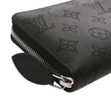 LOUIS VUITTON ルイヴィトン モノグラムマヒナ ジッピーウォレット ノワール M61867 レディース レザー 長財布 ABランク 中古 銀蔵