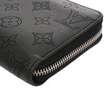 LOUIS VUITTON ルイヴィトン モノグラムマヒナ ジッピーウォレット ノワール M61867 レディース レザー 長財布 ABランク 中古 銀蔵