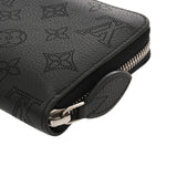 LOUIS VUITTON ルイヴィトン モノグラムマヒナ ジッピーウォレット ノワール M61867 レディース レザー 長財布 ABランク 中古 銀蔵