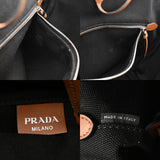 PRADA プラダ カナパ ファブリック ハンドバッグ ブラック 1BG186 レディース キャンバス トートバッグ ABランク 中古 銀蔵