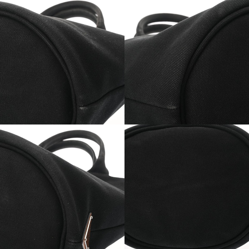 PRADA プラダ カナパ ファブリック ハンドバッグ ブラック 1BG186 レディース キャンバス トートバッグ ABランク 中古 銀蔵