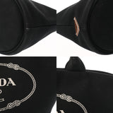 PRADA プラダ カナパ ファブリック ハンドバッグ ブラック 1BG186 レディース キャンバス トートバッグ ABランク 中古 銀蔵