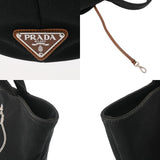 PRADA プラダ カナパ ファブリック ハンドバッグ ブラック 1BG186 レディース キャンバス トートバッグ ABランク 中古 銀蔵