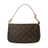 LOUIS VUITTON ルイヴィトン モノグラム ポシェット アクセソワール ブラウン M51980 レディース モノグラムキャンバス アクセサリーポーチ ABランク 中古 銀蔵