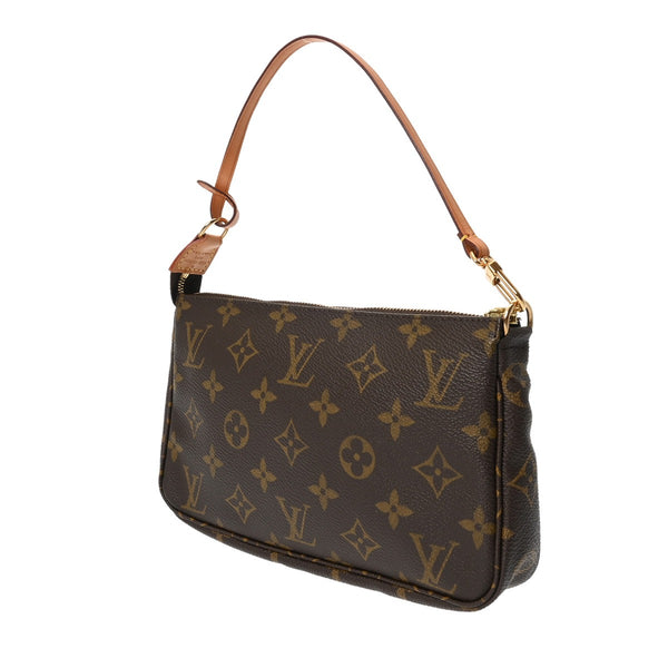 LOUIS VUITTON ルイヴィトン モノグラム ポシェット アクセソワール ブラウン M51980 レディース モノグラムキャンバス アクセサリーポーチ ABランク 中古 銀蔵