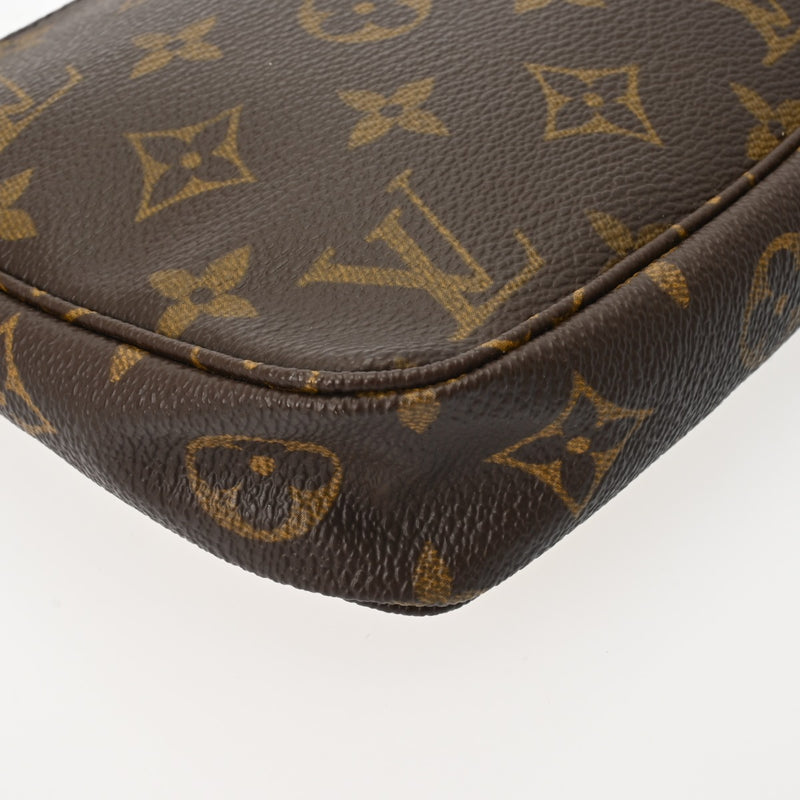 LOUIS VUITTON ルイヴィトン モノグラム ポシェット アクセソワール ブラウン M51980 レディース モノグラムキャンバス アクセサリーポーチ ABランク 中古 銀蔵