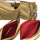 CHANEL シャネル ガブリエル スモールホーボー ゴールド A91810 レディース カーフ ショルダーバッグ Bランク 中古 銀蔵