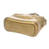 CHANEL シャネル ガブリエル スモールホーボー ゴールド A91810 レディース カーフ ショルダーバッグ Bランク 中古 銀蔵