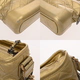 CHANEL シャネル ガブリエル スモールホーボー ゴールド A91810 レディース カーフ ショルダーバッグ Bランク 中古 銀蔵