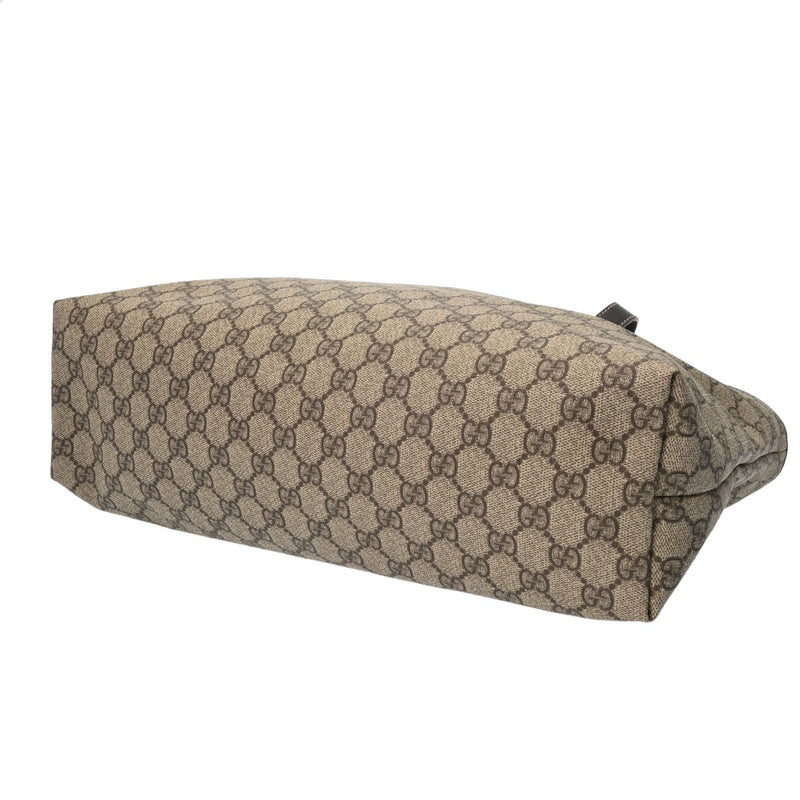 GUCCI グッチ トートバッグ ダークブラウン 211137 レディース キャンバス レザー トートバッグ ABランク 中古 銀蔵
