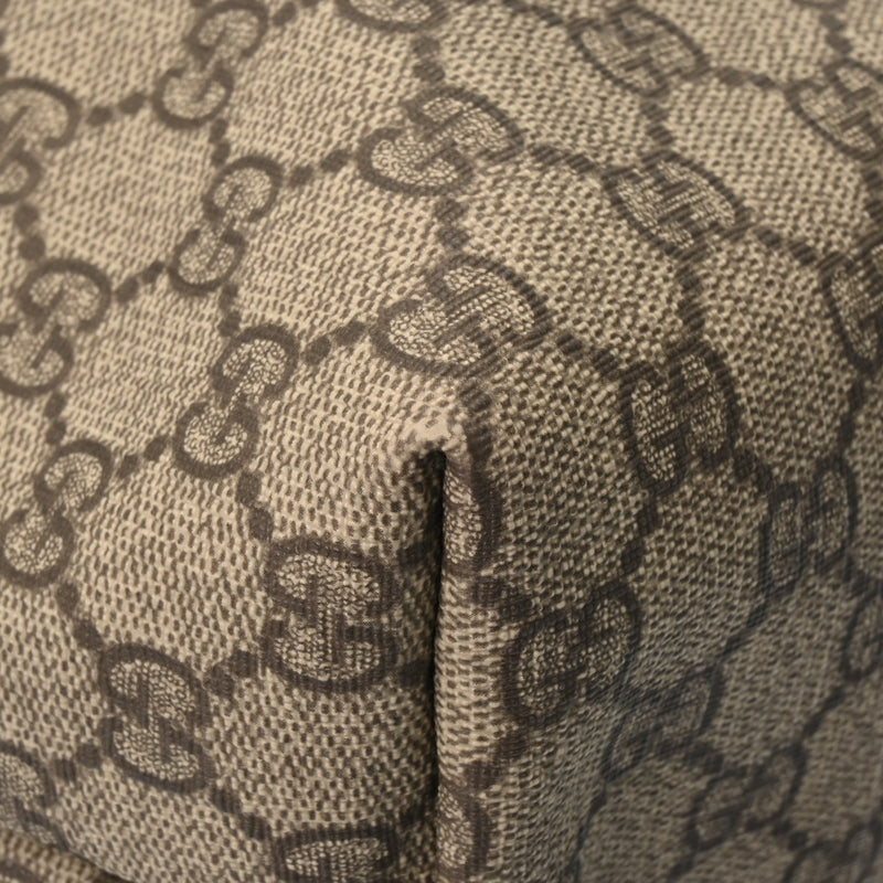 【美品！】GUCCIグッチ トートバッグGGキャンバス×レザーダークブラウン GUCCI グッチ トートバッグ ダークブラウン 211137 レディース