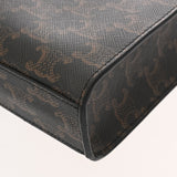 CELINE セリーヌ トリオンフキャンバス バーティカルカバ ミニ タン 1914372BZK レディース PVC レザー トートバッグ Aランク 中古 銀蔵