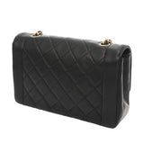CHANEL シャネル マトラッセ ダイアナ 25cm チェーンショルダー ブラック A01165 レディース ラムスキン ショルダーバッグ Bランク 中古 銀蔵