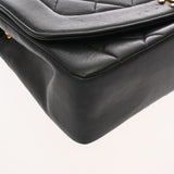 CHANEL シャネル マトラッセ ダイアナ 25cm チェーンショルダー ブラック A01165 レディース ラムスキン ショルダーバッグ Bランク 中古 銀蔵