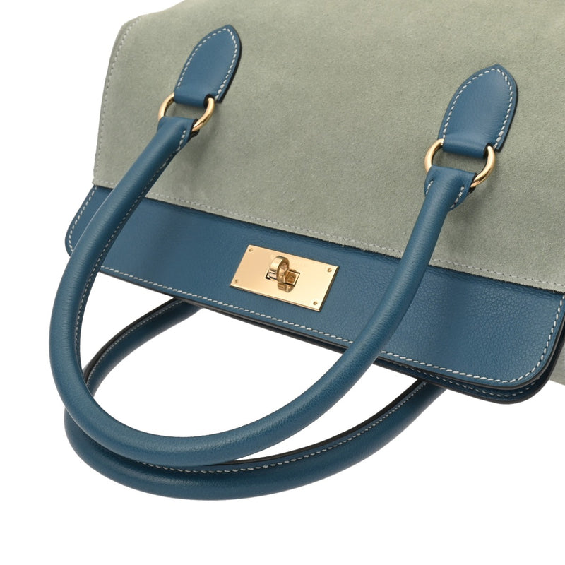 HERMES エルメス ツールボックス 26 2WAY ブルータラソ □R刻印(2014年頃) レディース エバーカラー ハンドバッグ ABランク 中古 銀蔵