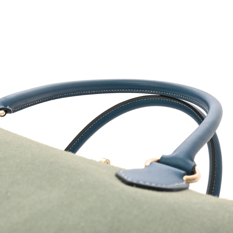 HERMES エルメス ツールボックス 26 2WAY ブルータラソ □R刻印(2014年頃) レディース エバーカラー ハンドバッグ ABランク 中古 銀蔵