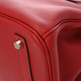 HERMES エルメス バーキン 35 ルージュピマン ルージュクー D刻印(2019年頃) ユニセックス ヴォースイフト ハンドバッグ Aランク 中古 銀蔵