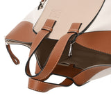 LOEWE ロエベ ハンモック スモール ホワイト/ベージュ/ブラウン レディース レザー 2WAYバッグ ABランク 中古 銀蔵