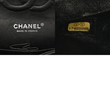 CHANEL シャネル マトラッセ Wフラップ 25cm チェーンショルダー ブラック A01112 レディース エナメル ショルダーバッグ ABランク 中古 銀蔵