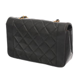 CHANEL シャネル マトラッセ ダイアナ チェーンショルダー 22cm ブラック A01164 レディース ラムスキン ショルダーバッグ Bランク 中古 銀蔵