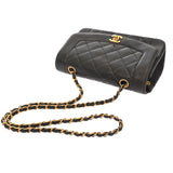 CHANEL シャネル マトラッセ ダイアナ チェーンショルダー 22cm ブラック A01164 レディース ラムスキン ショルダーバッグ Bランク 中古 銀蔵