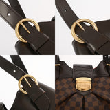 LOUIS VUITTON ルイヴィトン ダミエ システィナ MM ブラウン N41541 レディース ダミエキャンバス ショルダーバッグ Bランク 中古 銀蔵