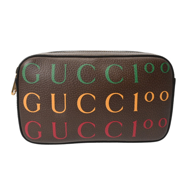 GUCCI グッチ 100周年記念 ブラウン／マルチカラー 602695 ユニセックス ボディバッグ Aランク 中古 銀蔵