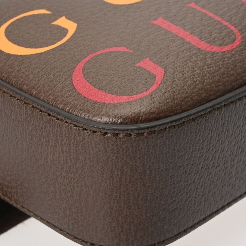 GUCCI グッチ 100周年記念 ブラウン／マルチカラー 602695 ユニセックス ボディバッグ Aランク 中古 銀蔵
