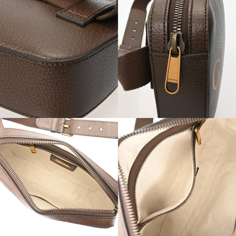 GUCCI グッチ 100周年記念 ブラウン／マルチカラー 602695 ユニセックス ボディバッグ Aランク 中古 銀蔵