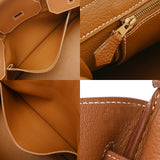 HERMES エルメス バーキン 35 ゴールド X刻印(2016年頃) ユニセックス トゴ ハンドバッグ Aランク 中古 銀蔵