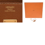 HERMES エルメス バーキン 35 ゴールド X刻印(2016年頃) ユニセックス トゴ ハンドバッグ Aランク 中古 銀蔵