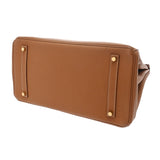 HERMES エルメス バーキン 35 ゴールド X刻印(2016年頃) ユニセックス トゴ ハンドバッグ Aランク 中古 銀蔵