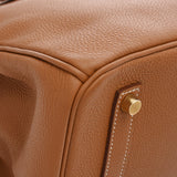 HERMES エルメス バーキン 35 ゴールド X刻印(2016年頃) ユニセックス トゴ ハンドバッグ Aランク 中古 銀蔵