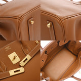 HERMES エルメス バーキン 35 ゴールド X刻印(2016年頃) ユニセックス トゴ ハンドバッグ Aランク 中古 銀蔵