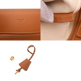 CELINE セリーヌ バーティカルカバ ラージ ホワイト/タン 190402BNZ.02NT レディース キャンバス カーフ トートバッグ ABランク 中古 銀蔵