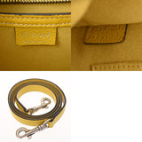 CELINE セリーヌ ラゲージ ナノ イエロー 189243 レディース ドラムドカーフ ハンドバッグ Bランク 中古 銀蔵