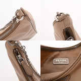 PRADA プラダ ショルダーバッグ ベージュ 1BH204 レディース ナイロン/サフィアーノレザー ショルダーバッグ ABランク 中古 銀蔵