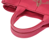 PRADA プラダ カナパ ラージ トート ピンク 1BG642 レディース キャンバス ハンドバッグ Bランク 中古 銀蔵